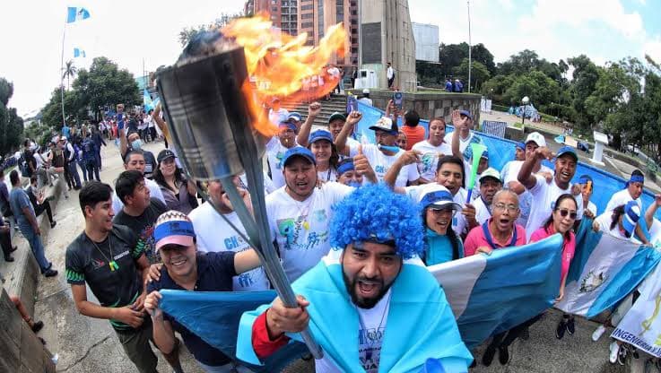 Antorchas en Guatemala.