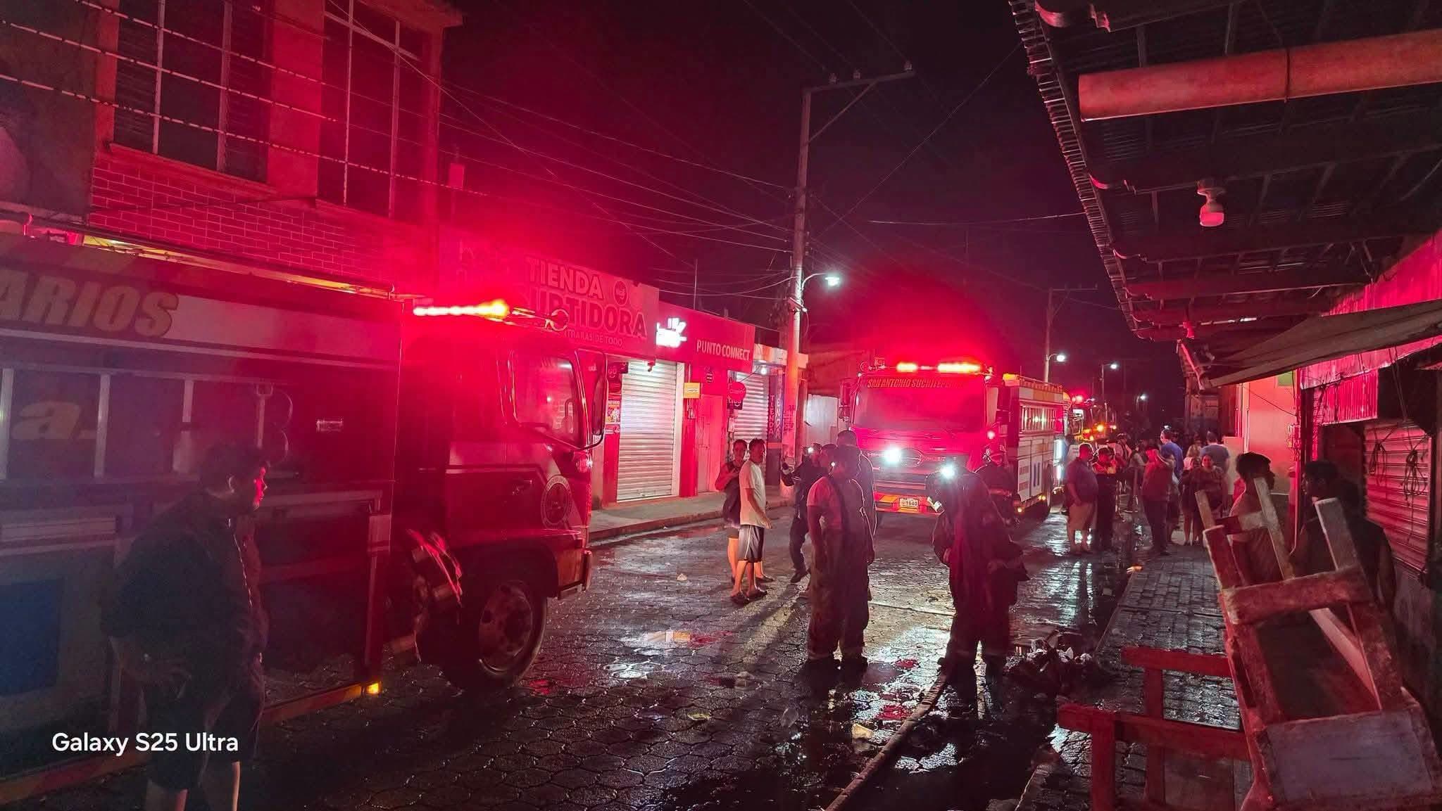 Incendio en mercado